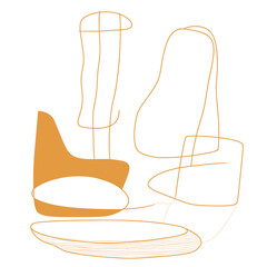 modern vector artwork of effortless combinations