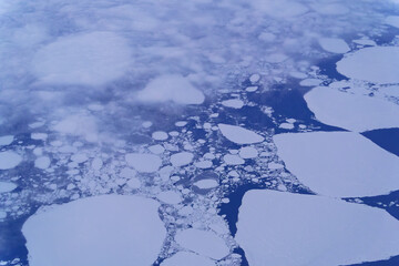 グリーンランド　流氷、フィヨルド