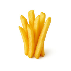 french fries isolated on trans[parent  background