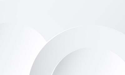 Abstract neomorphic minimal banner with soft round shape and shadow

