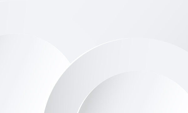 Abstract neomorphic minimal banner with soft round shape and shadow

