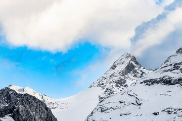 The Thurwieser peak in the Ortles massif, Alps landscape