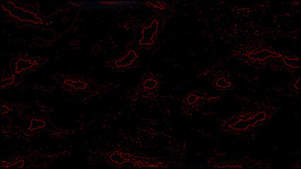Dark lava texture background with cracked fiery lines creating a glowing molten rock surface, perfect for gaming environment or intense digital poster