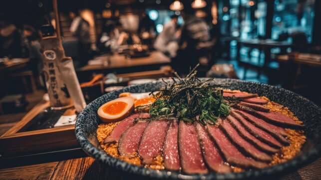 Savoring gourmet sashimi experience upscale sushi restaurant food photography modern dining close-up culinary art