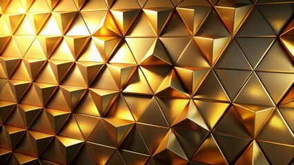 Luxurious Gold Triangle Background: Abstract Geometric Design for Modern Branding & Design Projects
