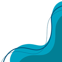 Wave curve blue background swirl ilustration 