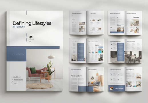Defining Lifestyl Interior Magazine Template