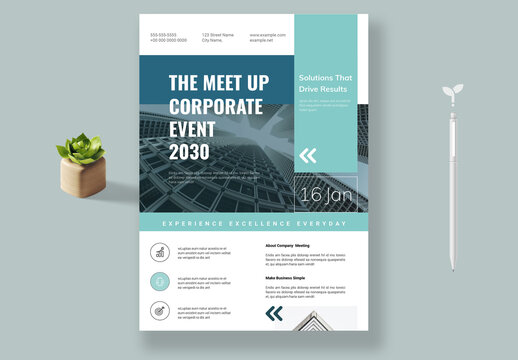 Corporate Event Flyer 2030