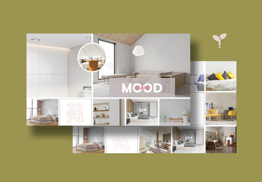 Modern Interior Mood Board Template