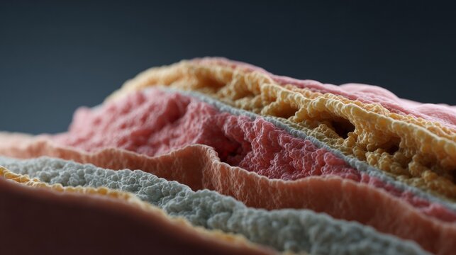 Craggy pastel candy landscapes evoke culinary geology and National Cotton Candy Day, a whimsical sweet exploration