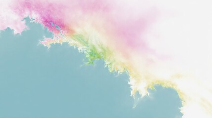 Colorful pastel nebula whispers across the sky, evoking Holy Festival vibrancy, ethereal realms, and dreamlike pastel symphonies