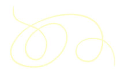 Dynamic Glittering Yellow Swirls and Curving Line Element in transparent background
