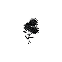Flower silhouette