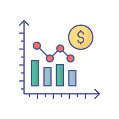 Finance Ratio Vector Icon which can easily modify or edit