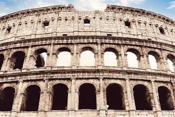 View of the Colosseum in Rome