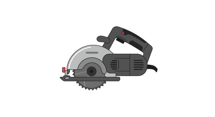 Fototapeta premium Precision Power An Illustration of a Circular Saw for Carpentry and Woodworking Projects