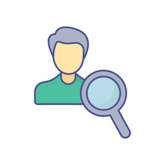 User Search Vector Icon which can easily modify or edit