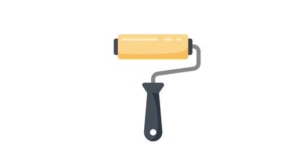 Paint Roller Icon A Simple Illustration for Renovation and Home Improvement
