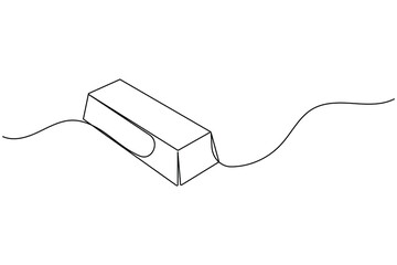 Obraz premium Gold bar continuous line drawing finance concept vector illustration