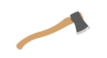 Axe Illustration of a Wood Cutting Tool