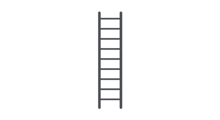 Ascending the Rungs A Simple Ladder Illustration for Growth and Progress
