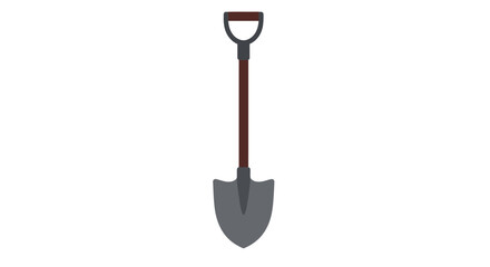 Illustration of a Shovel for Digging and Gardening on a White Background