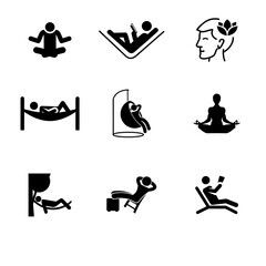 Relax icon set