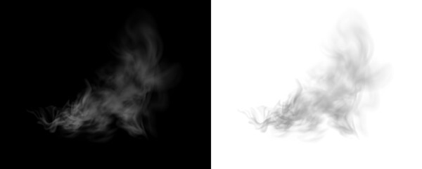 Atmospheric Smoke PNG Overlay on Transparent Background
