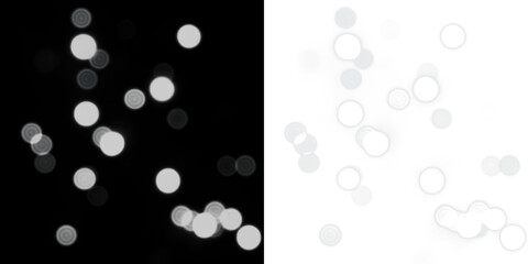 Abstract Bokeh Light Effect Overlay PNG on transparent background