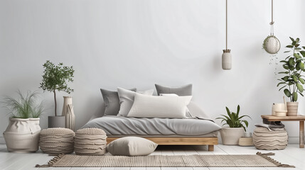 set of Minimal, Cozy, Scandinavian Style Home & Lifestyle, high