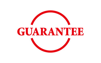 GUARANTEE - GUARANTEE text written on Red Rubber Stamp 
