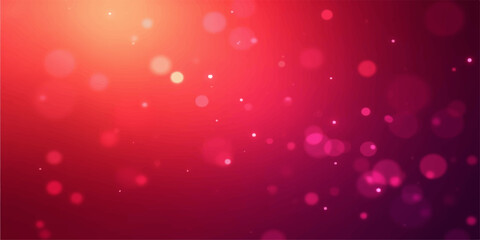 Abstract red and pink bokeh lights with a soft gradient background and subtle texture © HooD