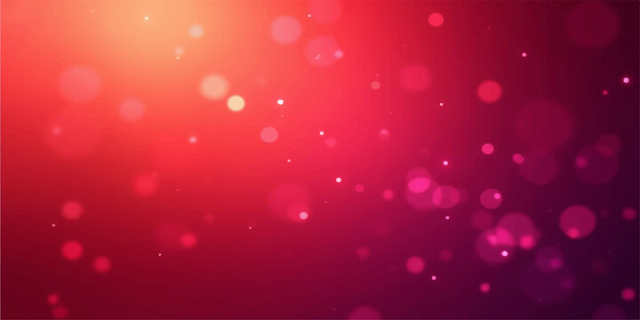 Abstract red and pink bokeh lights with a soft gradient background and subtle texture