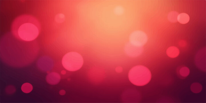 Soft focus abstract background with glowing pink and red bokeh lights and subtle heart shapes