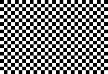Chessboard pattern made of black and white squares. Classic geometric background ideal for design, print, and digital artwork.