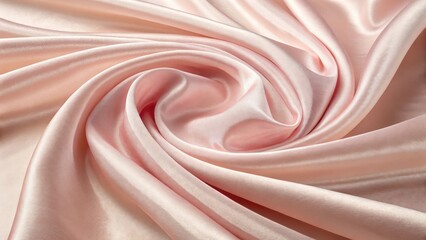 Soft pink fabric texture swirls elegant drapery abstract design