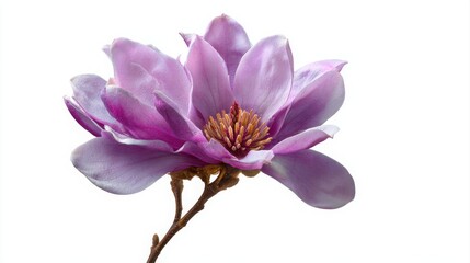 Fototapeta premium Purple magnolia flower, Magnolia felix isolated on white background, with clipping path