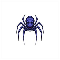 cyberpunk spider hand drawn illustration artwork