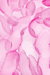 Soft Pink Abstract Watercolor Background with Petal Texture