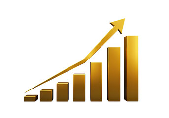 Golden Growth Chart A Visual Representation of Business Success and Increasing Profits