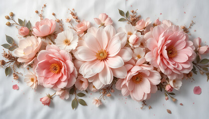 Blush Harmony – Pastel Florals and Art Tools