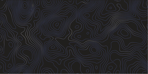 Dark blue and black and white abstract background texture design with a seamless floral pattern and retro vector line wave illustrationDark blue and black and white abstract background texture design 