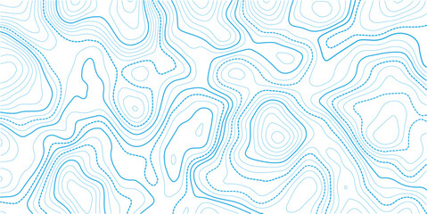 Topographic map pattern background vector. Abstract mountain terrain map background with abstract shape line texture. Use for template, wallpaper, web vector illustration. 