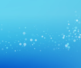 Aqua Blue Bokeh Water Vector Background