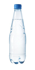 Plastic bottle full of fresh pure drinking water