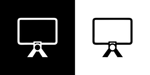 laptop or computer screen vector logo