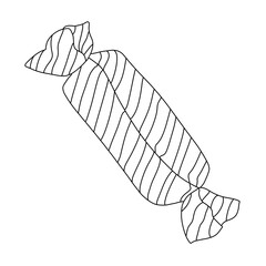 Wrapped candy illustration