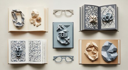 Artistic Books and Glasses - A Creative Still Life Composition.