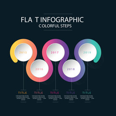 modern infographics options banner