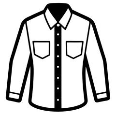 vector illustration of a white shirt